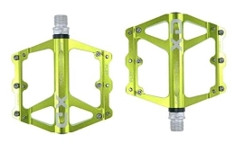 FrontStep Spares FRONTSTEP ALUMINIUM ANTI SLIP PEDALS General Lightweight Bike Pedals with CR-MO Steel Axle for MTB / Mountain Bike / BMX Pedal (Green)