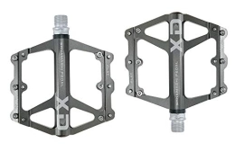 FrontStep Mountain Bike Pedal FrontStep General Aluminium Non-Slip Pedals Lightweight Bicycle Pedals with Cr-Mo Steel Spindle for MTB / Mountain Bike Pedal / BMX Pedal (Titanium)