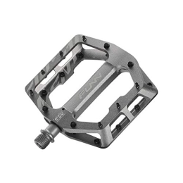Funn Mountain Bike Pedal Funn Funndamental Flat Pedals - Wide Platform Bicycle Pedals for BMX / MTB Mountain Bike, Adjustable Grip for Outstanding Stability, 9 / 16-inch CrMo Axle (Gray)