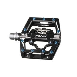 Funn Mountain Bike Pedal Funn Mamba S MTB Clipless Pedals, Single Sided Clip Mountain Bike Pedals, Compatible with SPD Cleats, 9 / 16-Inch CrMo Axle Bicycle Pedals for MTB / BMX / Gravel Cycling (Black)
