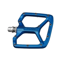 Funn Spares Funn Python Flat Bike Pedals - Wide Platform Bicycle Pedals for BMX / MTB Mountain Bike, 9 / 16-inch CrMo Axle (Blue)