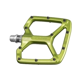 Funn Spares Funn Python Flat Bike Pedals - Wide Platform Bicycle Pedals for BMX / MTB Mountain Bike, 9 / 16-inch CrMo Axle (Green)