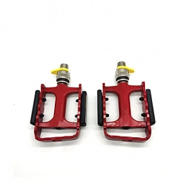 FXDC Spares FXDCY Bicycle Road Bike Pedal Mountain Bike Pedal Bicycle Parts (Color : Red 1 pair)