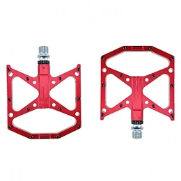 FXDC Spares FXDCY Flat Pedal 6 Bearing Mountain Bike Pedal Mountain Bike Road Bike Bicycle Parts Accessories (Color : Red)