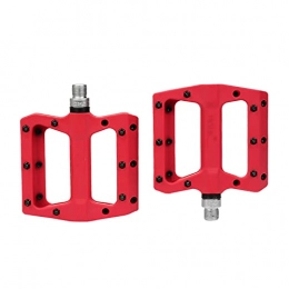 FXDC Mountain Bike Pedal FXDCY Mountain Bike Pedal Bicycle Flat Pedal Multicolor Bicycle Pedal Accessories (Color : Red)