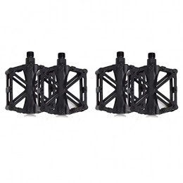 FXJJHXZP Spares FXJJHXZP 2 Pairs Bike Pedal, MTB Mountain Bicycle Pedals with Anti-Skid Pins, Bearing Bicycle Pedals for BMX Cycle Bikes (Color : Black)