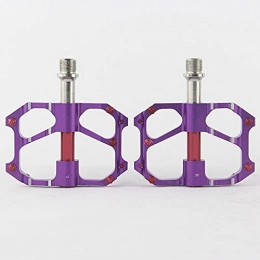 FXJJHXZP Spares FXJJHXZP Bearing Bike Ultralight Pedal MTB Cycling Mountain Bicycle Alloy Pedals Road Bike Anti-slip Cycling Bicycle Accessories 1 Pair (Color : Purple)