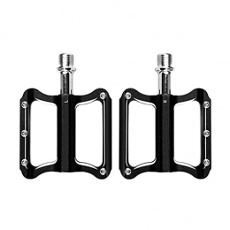 FXJJHXZP Spares FXJJHXZP Bicycle Pedals Ultralight Aluminum Alloy 6061-T6 Hollow Anti-Skid Bearing Mountain Bike Foot Pedal (Color : Black)