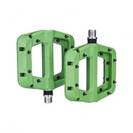 FXJJHXZP Mountain Bike Pedal FXJJHXZP MTB Bike Pedal Nylon 3 Bearing Composite 9 / 16 Mountain Bike Pedals High-Strength Bicycle Pedals Surface for Road BMX MT (Color : Green)