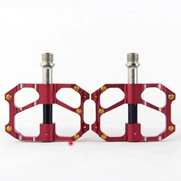 FXJJHXZP Spares FXJJHXZP Road / MTB Bike Pedal CK- K11 Aluminum Alloy Bicycle Pedals Bike Pedal with Removable Anti-Skid Nails Outdoor Bicycle Parts (Color : Red)