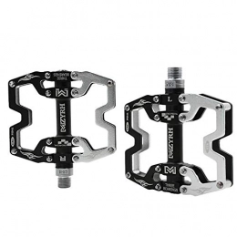 FYLY Spares FYLY-Bike Pedals, Universal Lightweight Aluminum Alloy Mountain Bicycle Platform Pedals, 9 / 16 '' Sealed Bearing Pedals, for BMX MTB Road Bike, Silver
