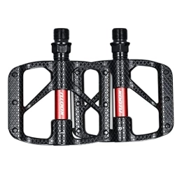 GADEED Spares GADEED CNC Mountain Bike Pedals Bicycle BMX / Mountainbike Bike Pedal 9 / 16 Universal with Night Light Reflective Plate Parts Accessories (Color : Black)