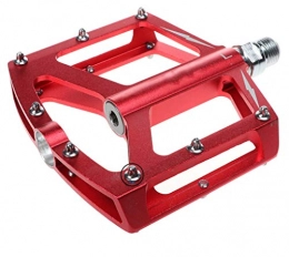 GAOLEI1 Mountain Bike Pedal GAOLEI1 Bike Pedals Aluminum Alloy Mountain Bike Pedal Du Sealed Bearing Bicycle Pedal Robust And Durable Bicycle Accessories Easy To Install 16.5 * 98 * 119mm (red)