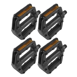 Garneck Mountain Bike Pedal Garneck 2 Pairs of Non-Slip Plastic Replacement Flat Pedals for Mountain Bike BMX Mountain Bike