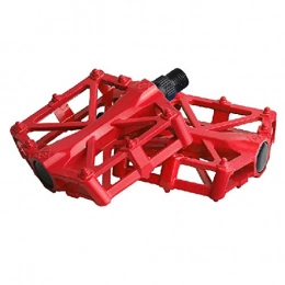 generies Mountain Bike Pedal Generies Bicycle Bicycle Aluminum Alloy Foot Pedal Mountain Bike Pedal Ball Pedal 400g One size red