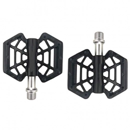 GENFALIN Spares GENFALIN Outdoor sports Mountain Bike Pedals, CNC Machined Alloy Body 9 / 16" Cycling Sealed 3 Bearing NonSlip Pedals (Black) Bicycle Parts