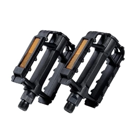 GENGGENG Spares GENGGENG YEJIANGHUA Fit For Ultralight Bicycle Pedals With Reflective Film Mountain Road Bike Anti-slip Bearing Seal Pedals Cycling Pedals (Color : Black)