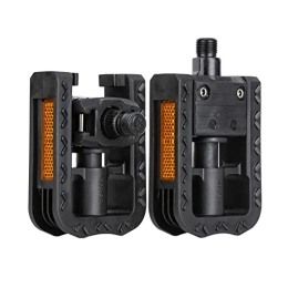 GFHTH Mountain Bike Pedal GFHTH Bike Pedals, Bicycle Cycling Pedals, Bicycle Platform Pedals, Plastic Durable Antiskid Reflective Bike Pedals Sealed Bearing Pedals Bike Accessories for MTB BMX Road Mountain Bike