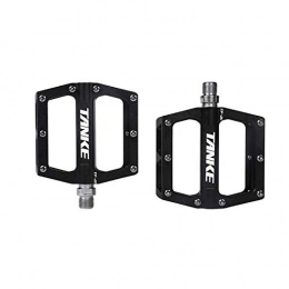 GHMOZ Mountain Bike Pedal GHMOZ Outdoor sport bicycle pedals TANKE TP-20 ultralight aluminum alloy colorful hollow anti-skid bearing mountain bike accessories MTB foot pedals (Color : BLACK A pair)