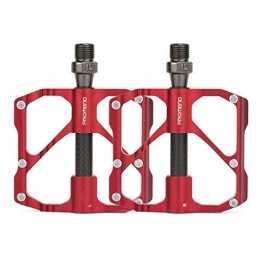 GJWHENS Mountain Bike Pedal GJWHENS Mountain Bike Pedals, Road Bike Pedals 9 / 16" Sealed Bearing Lightweight Aluminum Alloy Platform Bicycle Pedals, Red, Mountain