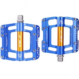 GJWHENS Mountain Bike Pedals, Ultralight MTB Mountain Bike Pedal Aluminum Alloy road Anti-skid Bicycle Pedal Bicycle Part,Blue