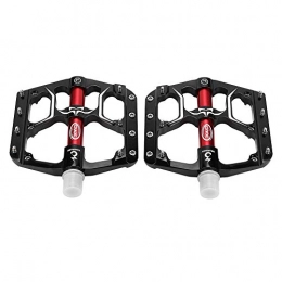 Gojiny Spares Gojiny Bike Pedal Non-Slip Bicycle Pedals Lightweight Aluminium Alloy Bearing Platform Flat Pedals for Road Mountain BMX MTB (black)