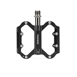 GOODLQ Spares GOODLQ Mountain Bike Bicycle Pedals Aluminum Alloy Palin Bearing Pedals Bicycle Accessories, Black