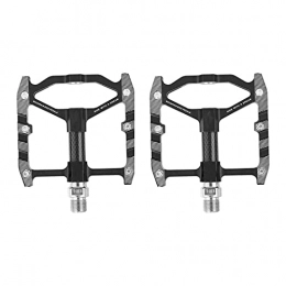 Goodvk Mountain Bike Pedal Goodvk Bike Pedals Sealed Bearing Aluminum Alloy MTB Bicycle Pedals 11.5x10x2.1cm Easy to Operate (Color : Black, Size : 11.5x10x2.1cm)