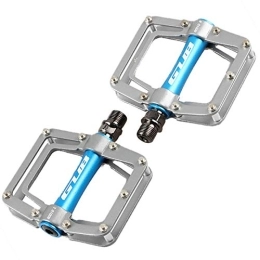 GRTE Spares GRTE Cycling Bike Pedals Aluminium Pedals 9 / 16" Chromoly Steel Axle Cores Anti-Skid And Stable Pedals for Mountain Bicycles Road Bikes, Gray