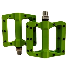 Guangcailun Spares Guangcailun Pack of 2 Pedals Nylon Road Mountain Bike Pedal 9 / 16 Inch Cycle Sealed Cycling Biking Support Platform Cleat, Green