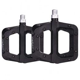 GUOLINGHUI Spares GUOLINGHUI Bike Cycling Pedals, new Nylon fiber Durable Non-slip Bicycle Pedal, 3 Bearings Pedals for 9 / 16 inch Bicycle Platform (Color : Black)
