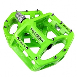 GUOLINGHUI Mountain Bike Pedal GUOLINGHUI Bike Pedals, Bicycle Pedals 9 / 16 Inch Spindle Universal Cycling Pedals Magnesium Alloy Bike Pedal For MTB, Road Bicycle, BMX Bicycle Platform (Color : Green)