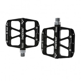 Guyuexuan Mountain Bike Pedal Guyuexuan Mountain Bike Pedals, Ultra Strong Colorful CNC Machined 9 / 16" Cycling Sealed 3 Bearing Pedals, and durable The latest style, and durable (Color : Black)