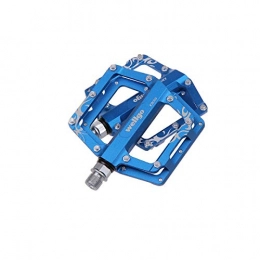 Guyuexuan Mountain Bike Pedal Guyuexuan Mountain Bike Pedals, Ultra Strong Colorful CNC Machined 9 / 16" Cycling Sealed 3 Bearing Pedals, Multiple Colors The latest style, and durable (Color : Blue)
