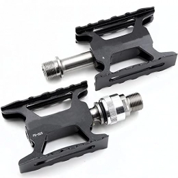 GXXDM Spares GXXDM Bike Quick Release Pedals Aluminum Alloy Road Bike Pedals Clipless Flat Pedals Anti Slip Durable for Mountain Bicycle Cycling Road Expected Delivery within 5-15 Days, Black