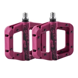 GXXDM Mountain Bike Pedal GXXDM Mountain Bike Pedal MTB Pedals Bicycle Flat Pedals Nylon Fiber MTB Cycling Anti-Skid Foot Pedal Sports Accessories for BMX MTB Road Bicycle Delivery Time: 4-10 Days, Purple