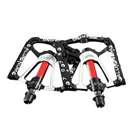 GYMNASTIKA Spares GYMNASTIKA Mountain Bike Pedals, 1Pair Bike Pedals Detachable Non-slip Aluminium Alloy 3 Bearing Ultralight Road Bicycle Pedal Cycling Accessories for Road Mountain Bike Black