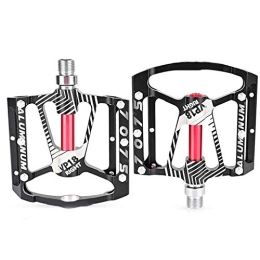 Halllo Mountain Bicycle Pedals Aluminum Antiskid Durable Bicycle Cycling 3 Bearing Pedals for Leisure BMX Road Bike