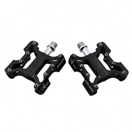HAOHAOWU Spares HAOHAOWU Bicycle Pedals, Bearings Universal Road Mountain Bike Pedal Aluminum Alloy Non-Slip Pedal Bicycle Accessories, black