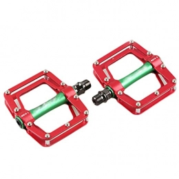 HAOHAOWU Spares HAOHAOWU Bicycle Pedals, Palin Mountain Bike Pedals Bicycle Pedal Road Bike Lock Pedal Slip Riding Accessories, red