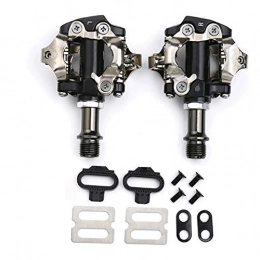 Haoliving MTB Mountain Bike Aluminum Alloy Self-Locking Clipless Pedals Compatible with Shimano SPD Cleats (SPD Cleats Included), PD-M8000 SPD Pedals 9/16