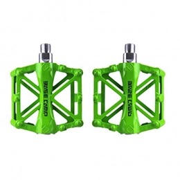 Haoyushangmao Mountain Bike Pedal Haoyushangmao Bicycle Pedals Aluminum Alloy Pedals 2 / Package Comfortable Five Colors To Choose From (Color : Green)