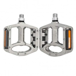 Haoyushangmao Spares Haoyushangmao Bicycle Pedals Aluminum Alloy Pedals 2 / Package Comfortable Five Colors To Choose From. (Color : Silver)