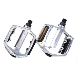 Haoyushangmao Spares Haoyushangmao Bicycle Pedals Aluminum Alloy Pedals 2 / Package Comfortable Four Colors To Choose From (Color : Silver)