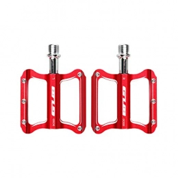 Haoyushangmao Mountain Bike Pedal Haoyushangmao Bicycle Pedals Aluminum Alloy Pedals 2 / Package Comfortable Three Colors Available (Color : Red)