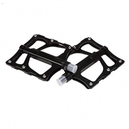 Haoyushangmao Mountain Bike Pedal Haoyushangmao Bicycle Pedals Aluminum Alloy Pedals 2 / Package Comfortable Two Colors To Choose From (Color : Black)