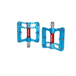 Haoyushangmao Mountain Bike Pedal Haoyushangmao Mountain Bike Pedals 9 / 16 Cycling 3 Pcs Sealed Bearing Bicycle Pedals, Multiple Colour The latest style, and durable (Color : Light blue)