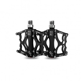 Haoyushangmao Spares Haoyushangmao Mountain Bike Pedals, Ultra Strong Colorful CNC Machined 9 / 16" Cycling Sealed 2 / 3 Bearing Pedals, The latest style, and durable (Color : Black (3 bearings))