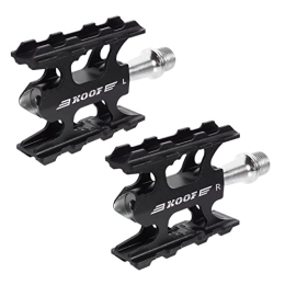 Happyyami Mountain Bike Pedal Happyyami 1 Pair Bicycle Pedal Flat Pedals Bicycles Non-skid Treadle Mountain Bike Platform Pedal Bike Toe Clips Bicycle Accesories Mtb Pedals Molybdenum Steel Shaft Accessories Riding