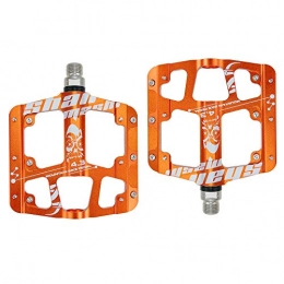 HBRT Spares HBRT Lightweight Bike Pedals Mountain Bike Pedaling Easy Climbing for Road Folding Bikes, Urban Leisure Bicycles 9 / 16 Inches, Orange